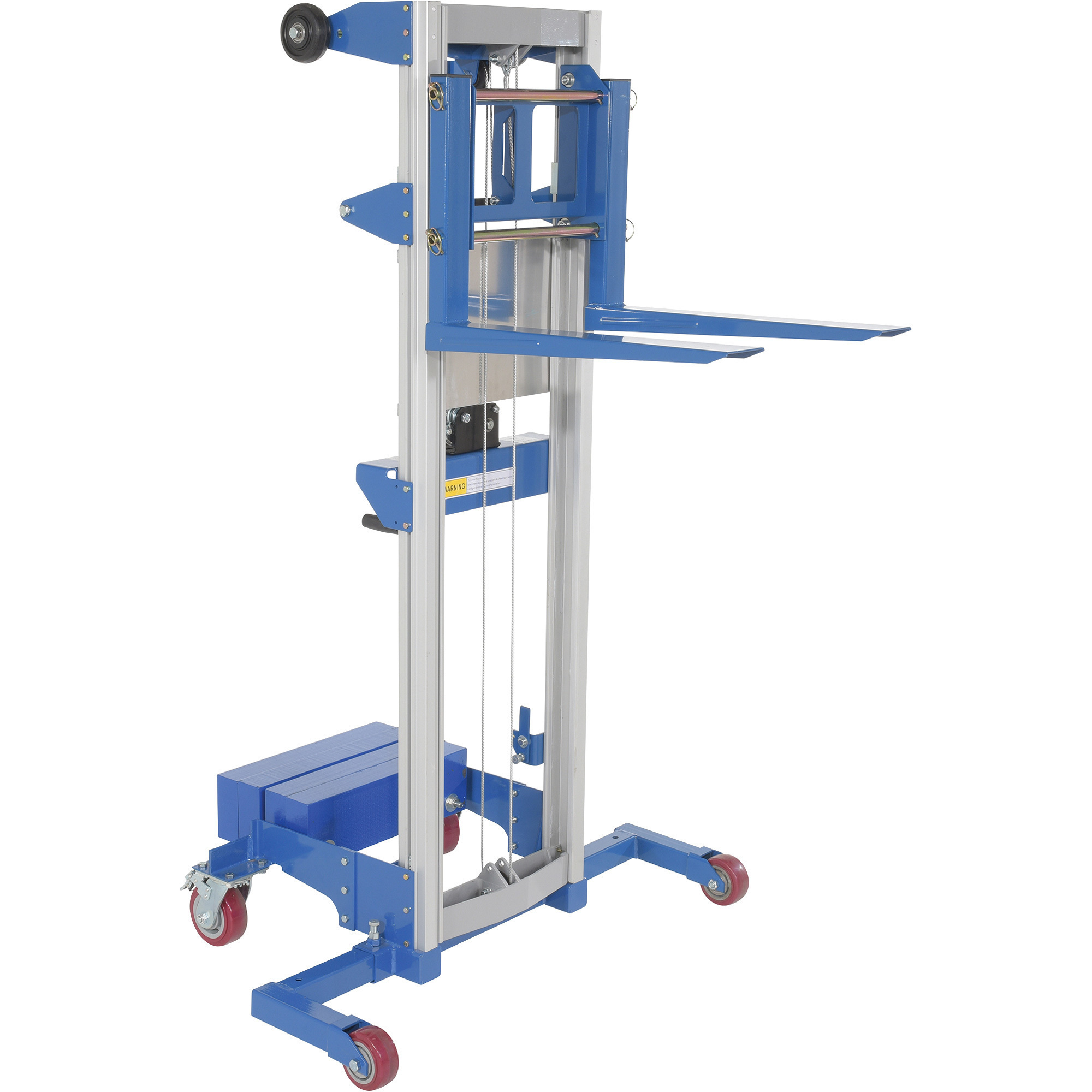 Vestil Hand Winch Lift Truck - 400-Lb. Capacity, 98.44in. Raised Height, 2in. Lowered Height, Model# A-LIFT-CB-HP